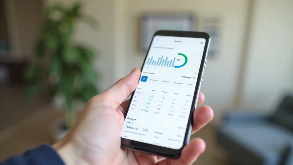 AI budgeting app interface on smartphone