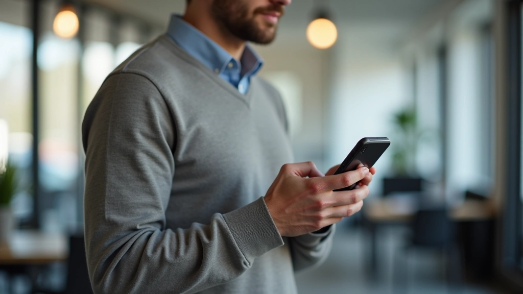 Person using smartphone with AI budgeting app interface showing spending analysis and recommendations